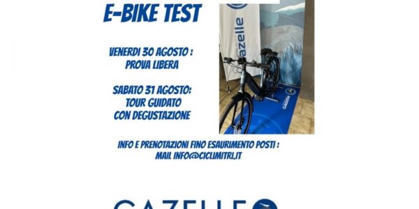 Test Bike Gazelle 30 e 31 agosto